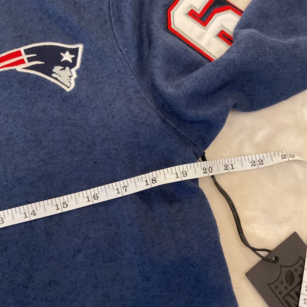 Ultra Game NFL New England Patriots Mens Navy Blue Crewneck Sweatshirt Small NEW - Picture 7 of 8